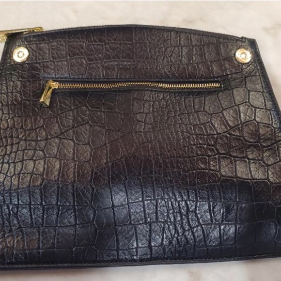 Antonio Melani crocodile embossed leather bag removable zip bag & should… - Picture 12 of 16